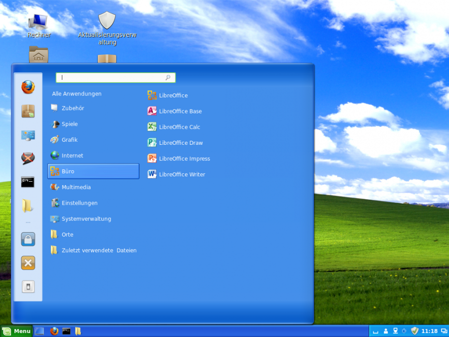 Linux Mint im XP Style